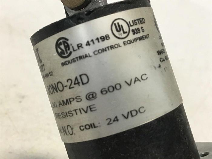 Used MDI Contactor Relay 30NO-24D #113123