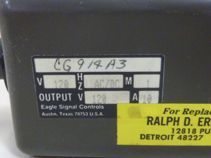 Used EAGLE SIGNAL Relay CG914A3 #61299