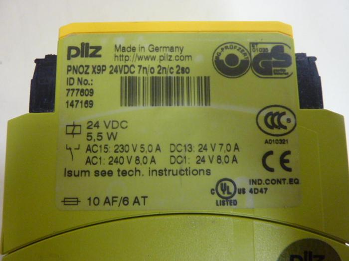 Used PILZ Safety Relay PNOZX9P24VDC7N/O2N/C2SO #66532