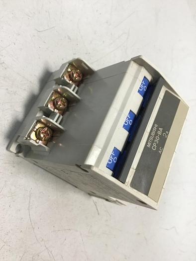 Used MITSUBISHI 2 Amp Circuit Protector CP30-BA-3P-2A #119608