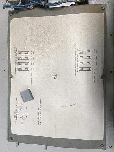 Used CINCINNATI MILACRON Switch Panel Maximiser 3-525-0828A #140781