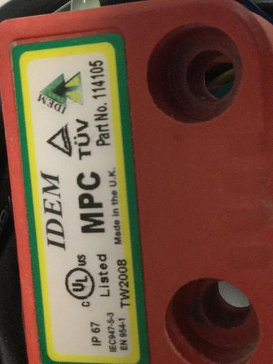 Used IDEM SAFETY SWITCHES Coded Miniature Switch 114105 #103707