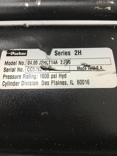 Used PARKER Cylinder 04.00 J2HCT14A 2.50 #123424