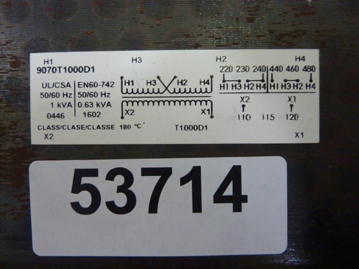 Used GENERAL ELECTRIC 2.0 kVA Transformer 9T51Y12 #53715