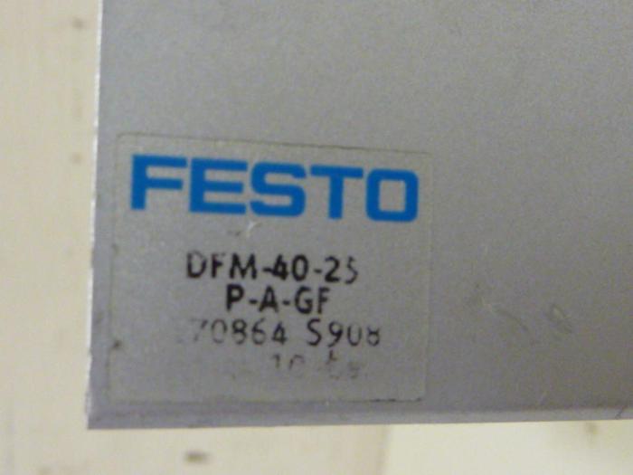 Used FESTO Pneumatic Cylinder DFM-40-25-P-A-GF #57350