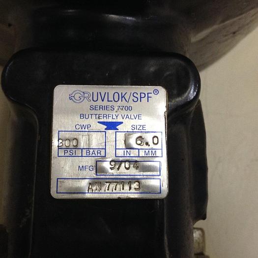 Used GRUVLOK/SPF Butterfly Valve AN77113 #72817