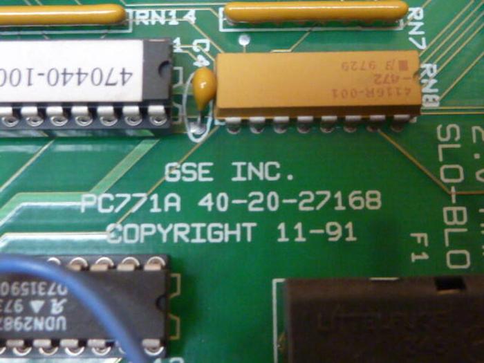 Used GES ELECTRONICS Circuit Board PC771A 40-20-27168 #31717