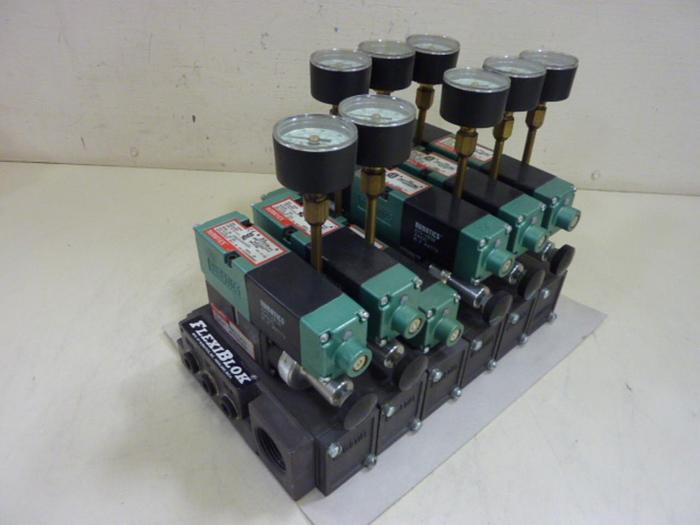 Used NUMATICS Control Block w/ Valves 082SA43AM #60110