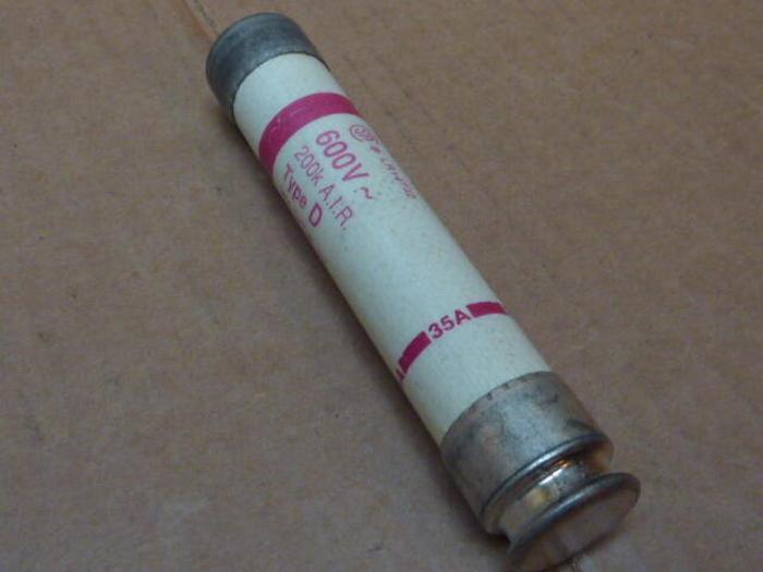 Used GOULD / SHAWMUT 35 Amp Fuse TRSR35 #26949