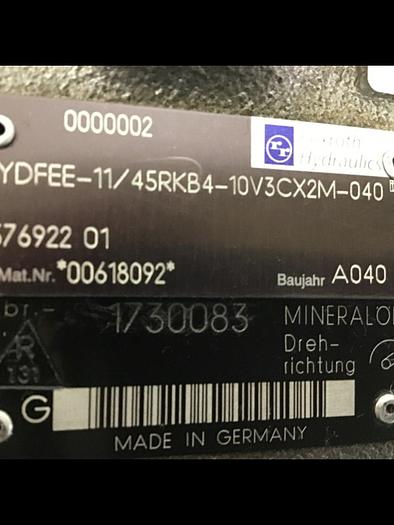 Used REXROTH Hydraulic Pump SYDFEE1145RKB410V3CX2M040 Used