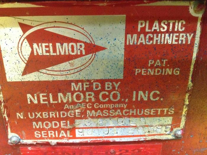 Used NELMOR 3 HP Grinder / Granulator G810LS 3 HP USED
