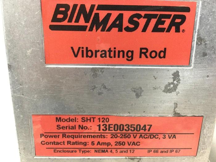 Used BIN MASTER Vibrating Rod SHT120 #111188