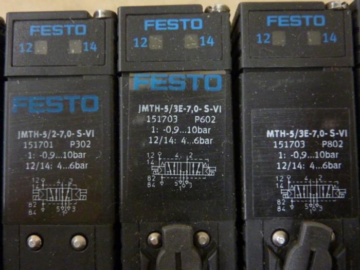 Used FESTO Control Block w/ Valves IFB8-03 #52801