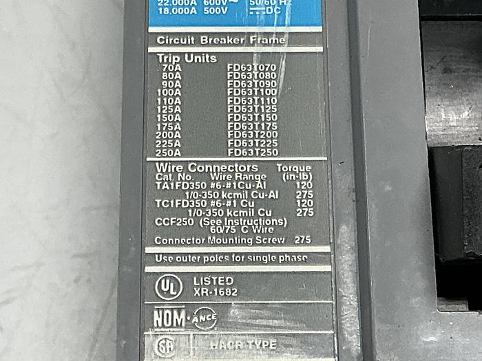 Used SENTRON FD63F250