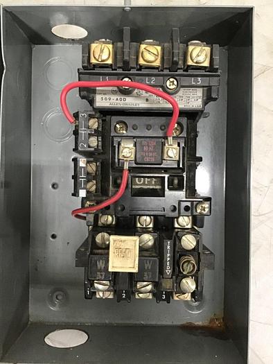 Used ALLEN BRADLEY Motor Starter Size 0 509-AAD SER B #127048