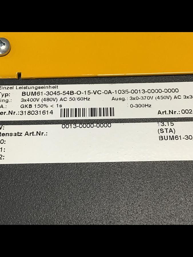 Used BAUMULLER BUM61-30/45