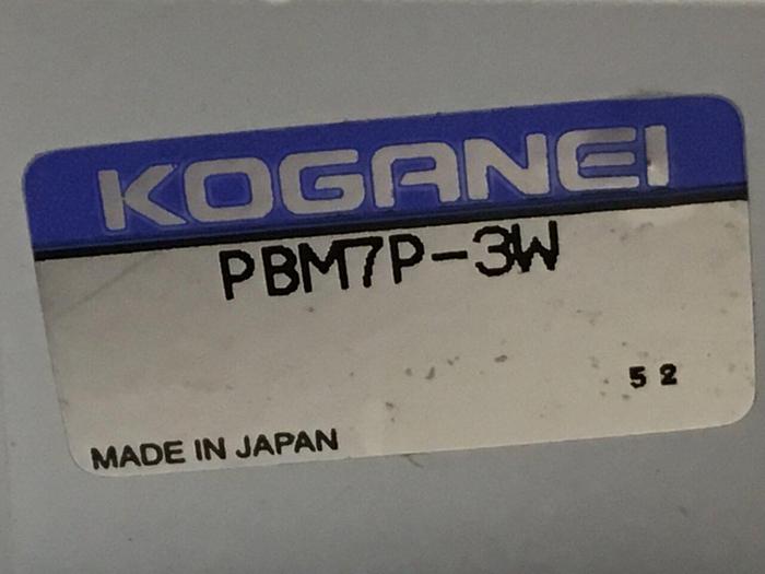 Used KOGANEI Manifold w/ Valves PBM7P-3W #120989