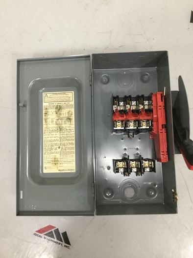 Used SQUARE D Safety Disconnect Switch H362 F1 #106912