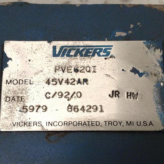 Used VICKERS Hydraulic Piston Pump 45V42AR Used