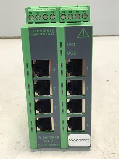 Used PHOENIX CONTACT Ethernet Switch FL-SWITCH-LM-8TX-E #131145