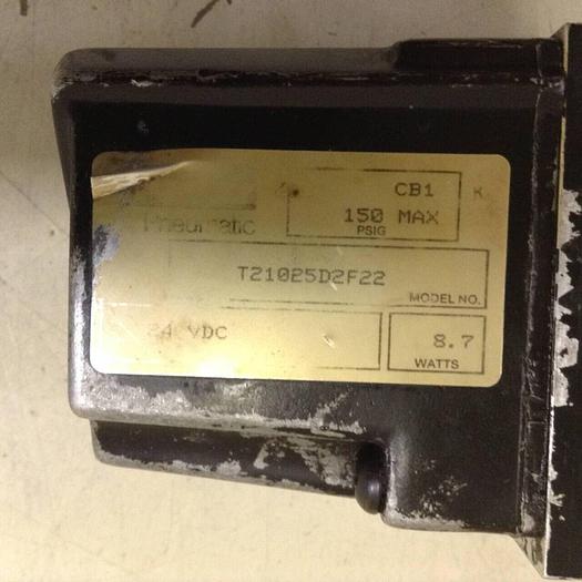 Used PARKER Pneumatic Valve T21025D2F22 #88109