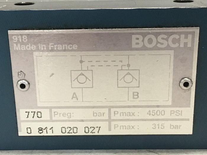 Used BOSCH Check Valve 0 811 020 027 Used