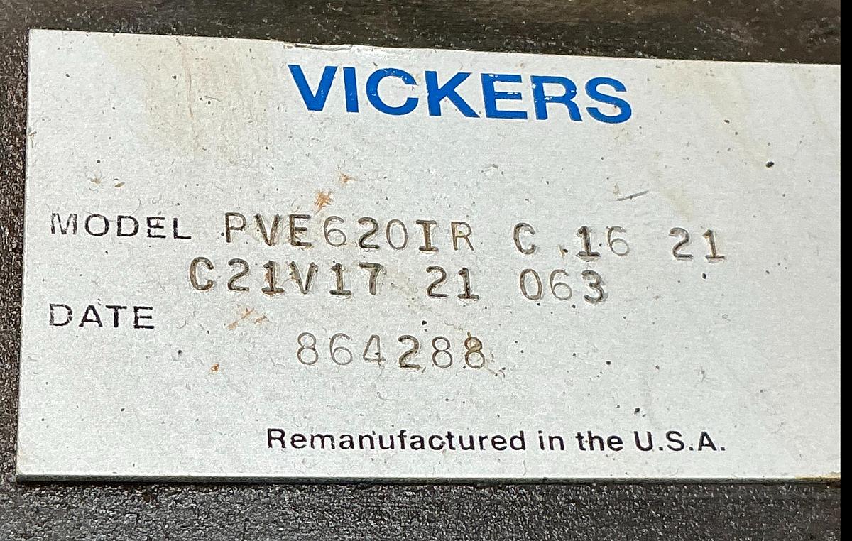 Used VICKERS PVE620IR C 16 21 C21V17 21 063