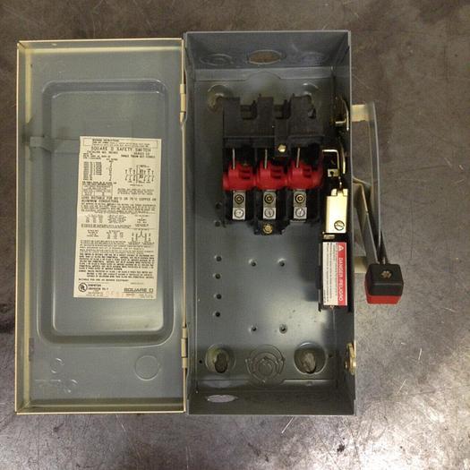 Used SQUARE D 30 Amp Safety Switch HU361 #69304