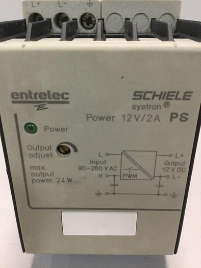 Used SCHIELE Systron 12V/2A Power Supply 2.423.418.11 #101864