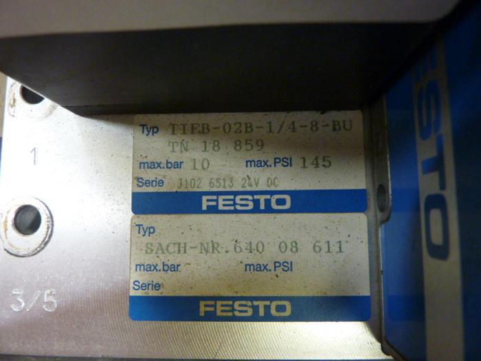 Used FESTO Control Block / Valve Terminal IFB8-02 #52860