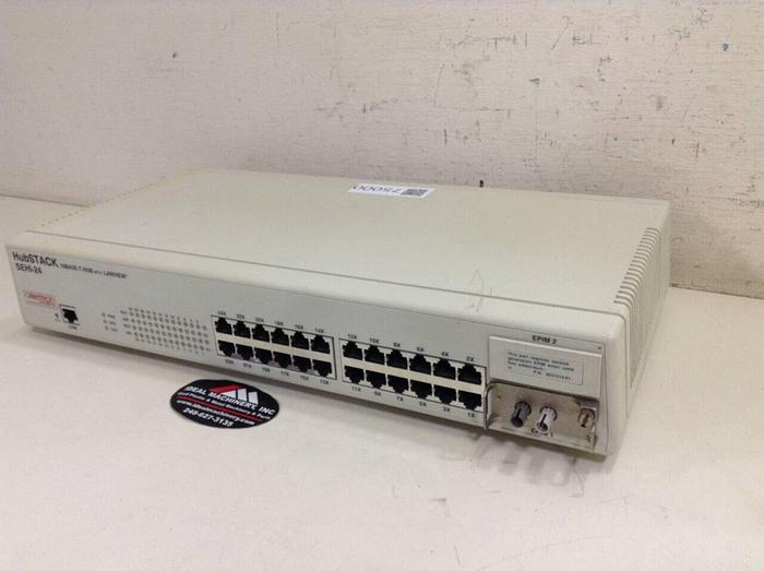 Used CABLETRON 10 Base-T Hub w/ Lanview SEHI-24 #75000