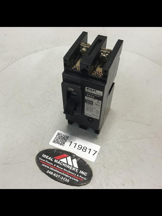 Used FUJI ELECTRIC 10 Amp Circuit Breaker SA32-10 Used
