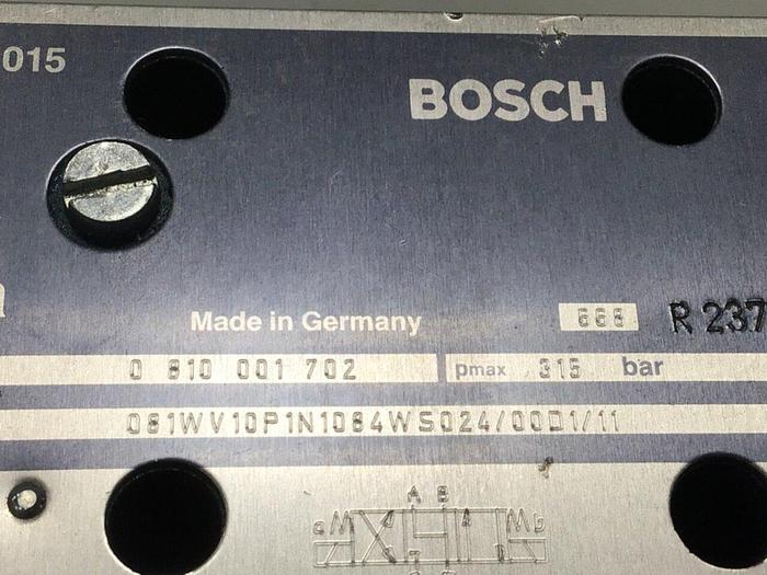 Used BOSCH Valve 0 810 001 702 #115858