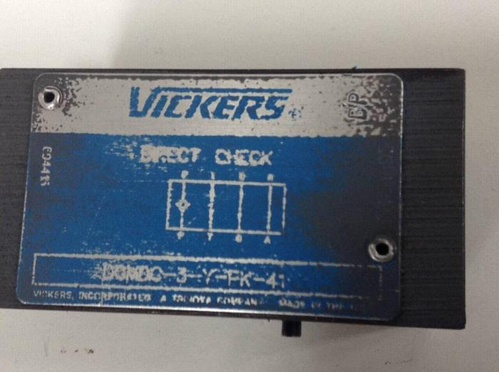 Used VICKERS Check Valve DGMDC 3 Y PK 41 #89719