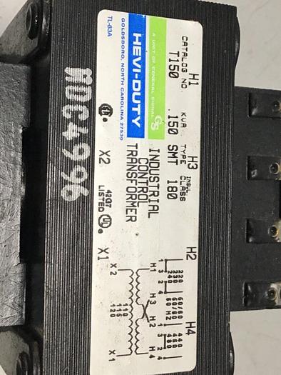 Used HEVI DUTY ELECTRIC 0.150 kVA Transformer T150 #120806