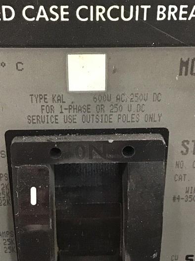 Used SQUARE D 225 Amp Circuit Breaker KAL36225 #140559