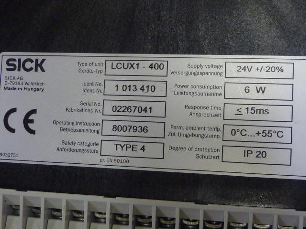 Used SICK MAIHAK Safety Interface LCUX1-400 USED