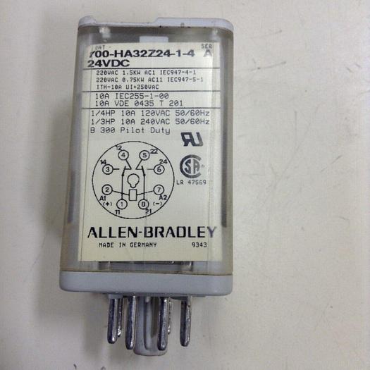 Used ALLEN BRADLEY Relay 700-HA32Z24-1-4 SER A #76338