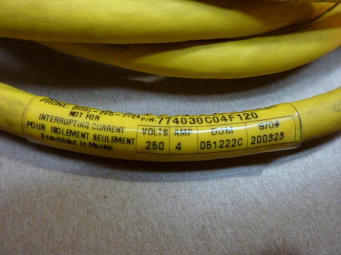 Used BRAD HARRISON / WOODHEAD Cable 774030C04F120 #29793