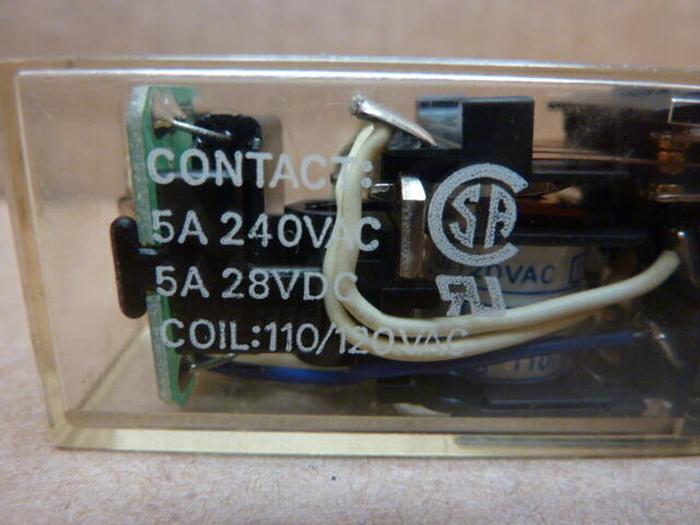 Used OMRON Relay & Base MY4N-CR #27565