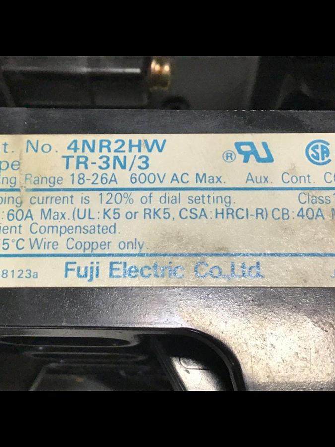 Used FUJI ELECTRIC Contactor SC-2SN 4NC2F0 Used