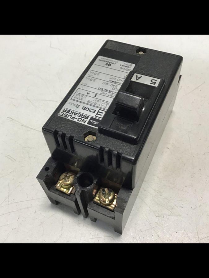 Used TOSHIBA No-Fuse Breaker 5 Amp E30B-5A #119689