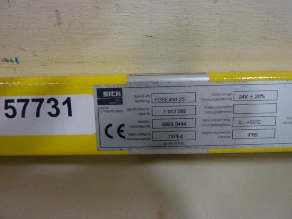 Used SICK OPTIC ELECTRONIC Light Curtain Receiver FGSE 450-23 USED