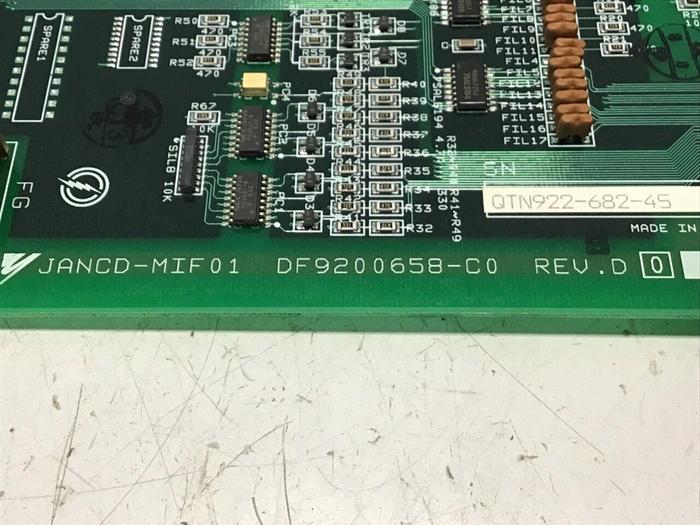 Used YASKAWA Circuit Board JANCD-MIF01 REV D #76699