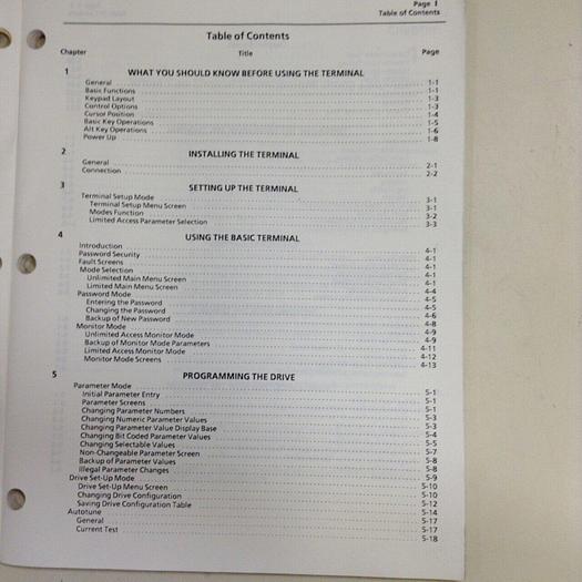 Used ALLEN BRADLEY Operation Manual 1300-5.4 #70867