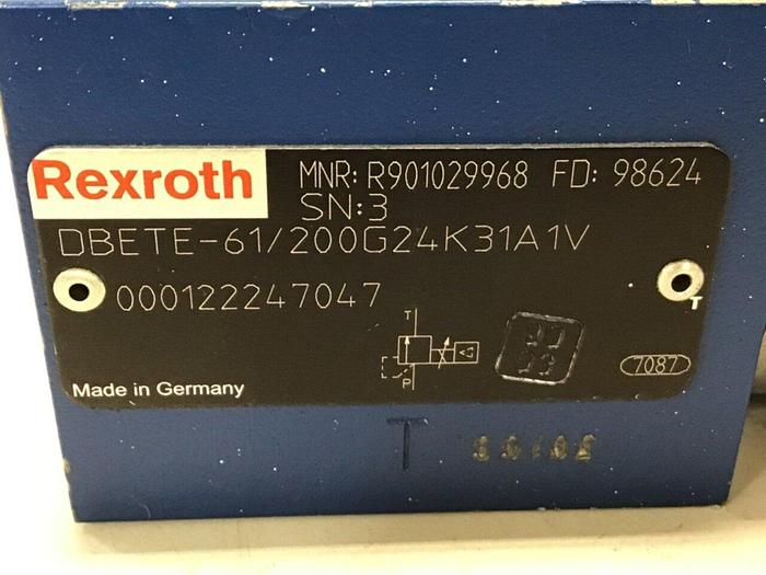 Used REXROTH Valve DBETE-61/200G24K31A1V Used