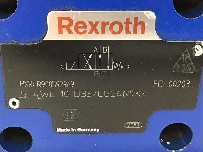 Used REXROTH Valve 54WE10D33/CG24N9K4 Used #135598