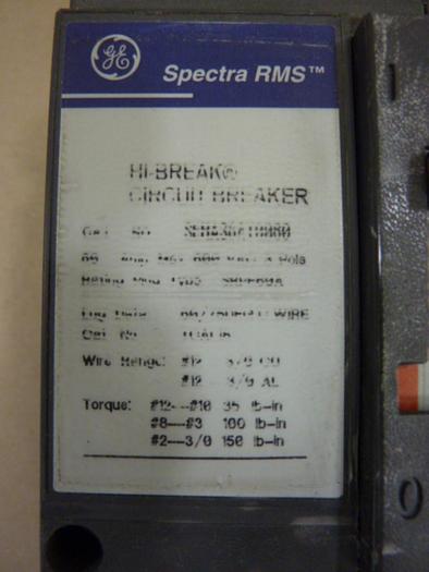 Used GENERAL ELECTRIC 50 Amp Circuit Breaker SEHA38A10060 #60357