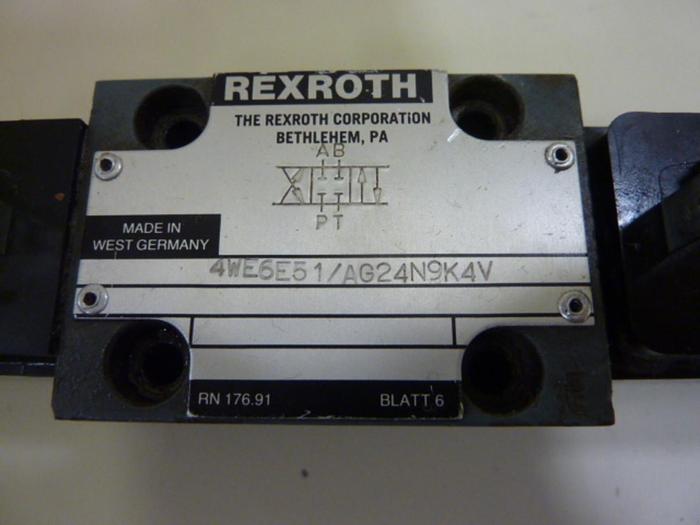 Used REXROTH Valve 4WE6E51AG24N9K4V #63955