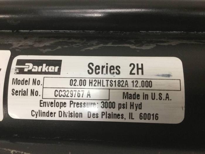 Used PARKER Injection Sled Cylinder 02.00 H2HLTS182A 12.000 USED
